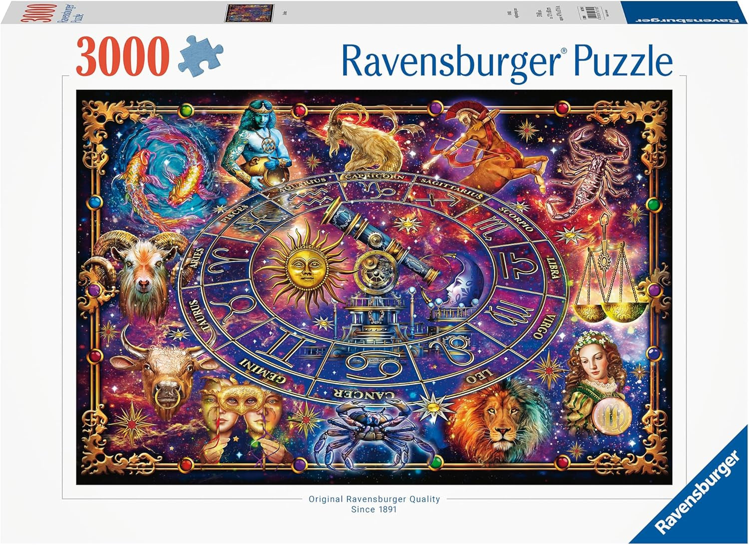 Ravensburger Puzzle 16718 - Segni zodiacali - Puzzle da 3000 pezzi per adulti e bambini dai 14 anni Puzzle Naty Shop