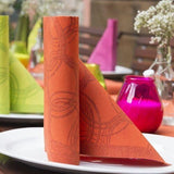 Papstar, 50 tovaglioli "ROYAL Collection" piega 1/4 40 Cm X 40 Cm Nettarine "Bubbles", #86494