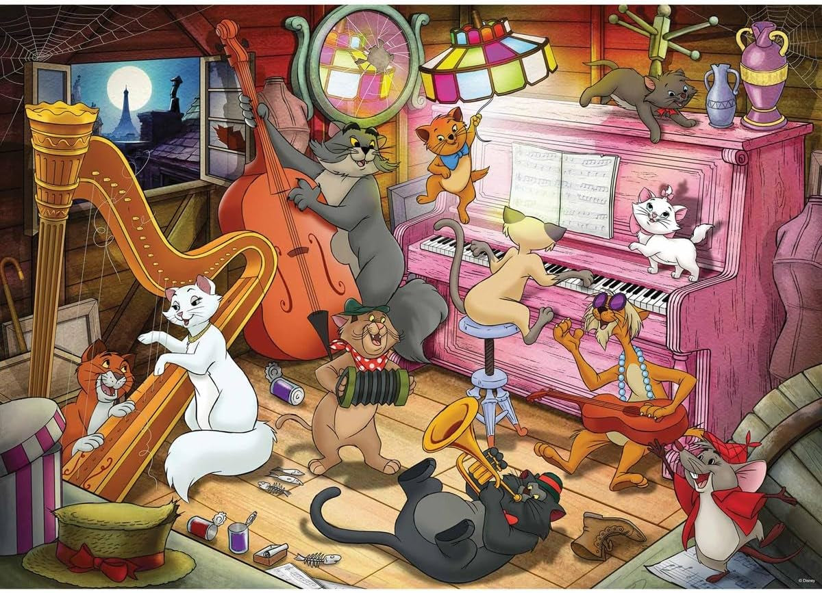Ravensburger 12000753 Puzzle Aristogatti 1000 pezzi Puzzle Naty Shop
