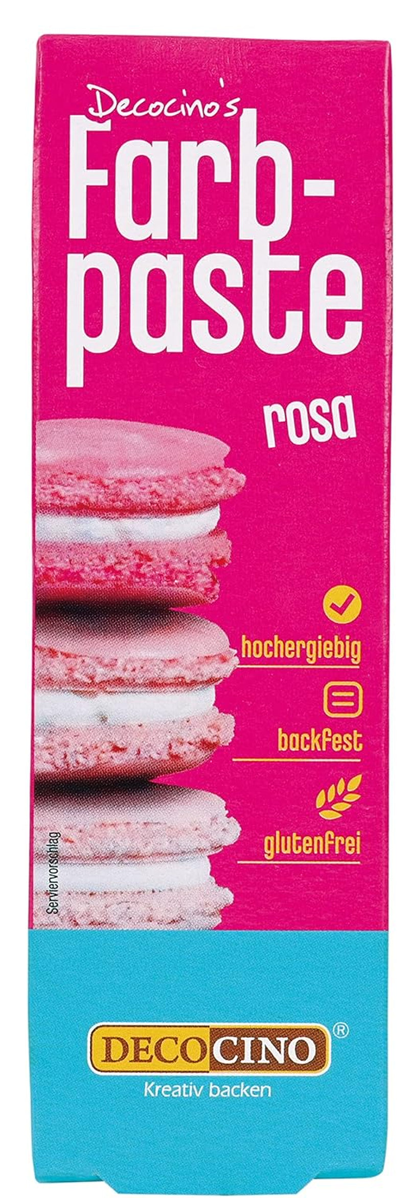 DECOCINO pasta colorante rosa - 20 g - Colorante alimentare, ideale per colorare torte, fondenti e creme - Privo di azoacidi grassi e glutine