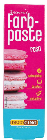 DECOCINO pasta colorante rosa - 20 g - Colorante alimentare, ideale per colorare torte, fondenti e creme - Privo di azoacidi grassi e glutine
