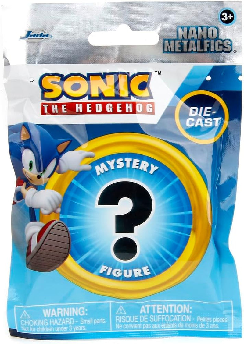 Jada Toys Sonic the Hedgehog Figure (1X Mystery Figure in Blind Pack) - 1 figura da collezione a sorpresa da 13 figure di Sonic, figura in nano metallo (circa 4 cm) per bambini e fan a partire da 3 anni, ondata 1 Action figure Naty Shop
