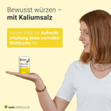 Raab Vitalfood Kalium salt-Mischung, Mineralsalzmischung mit 66.7% Natrium Chlorid (Kochsalz) und 33% Kalium Chlorid, Kalium trägt zur Aufrechterhaltung eines normalen Blutdruck bei (1 x 200 g Dose)