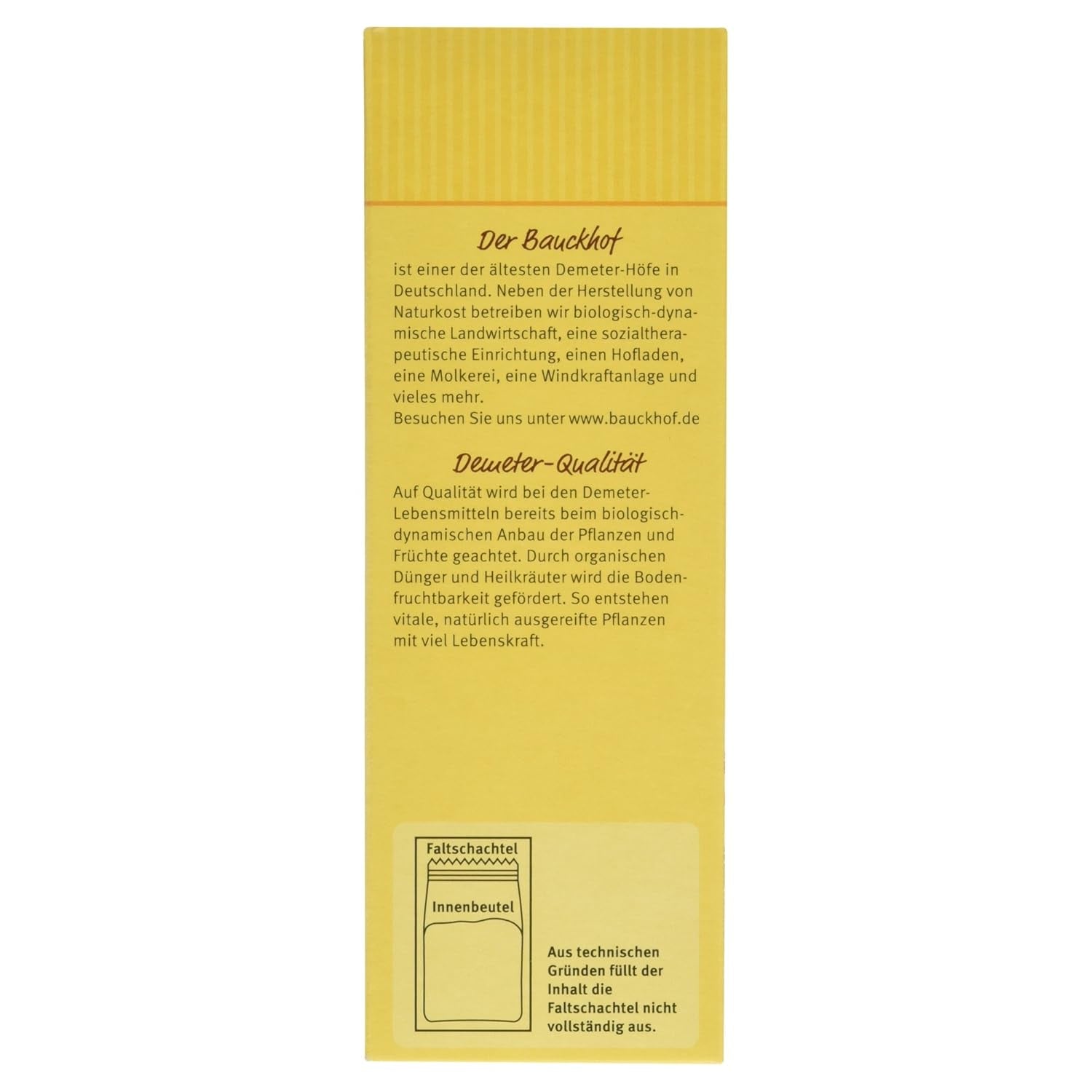 Demeter Bauck Hof Bio Dinkel Wafflen, 200 G Miscela per cuocere e cuocere Naty Shop
