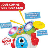 Chicco 00009820100000 Mi First Batteria con Luci e Suoni, 3 Modalità di Gioco Strumento Musicale con Batteria per Bambini, Multicolor, Grande Jucarii Bebe Naty Shop