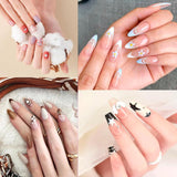 6 pennelli per unghie con cappuccio Gel UV per unghie Pennello per unghie acrilico Pennello per gel per unghie Set parziale di pennelli per nail art