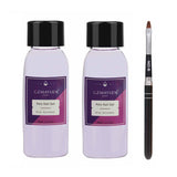 GZMAYUEN Poly Nail Gliding Solution 30ml * 2 Gel per estensione unghie Gel liquido per estensione poly - Soluzione scorrevole facile fai-da-te con pennello