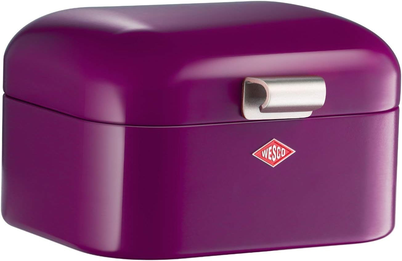 Wesco 235 001 Cestino per il pane Mini Grandy 17 x 18 x 12 cm (L/L/A) rosa, acciaio inox Contenitori per alimenti Naty Shop Mure
