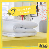 Piumino Just Right Snug, 10.5 tog, fibra cava, bianco, letto matrimoniale Piumini e trapunte Naty Shop