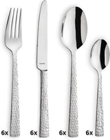 Set posate Amefa Felicity, 24 pezzi, per 6 persone, acciaio inox 18/0 Kitchen Naty Shop