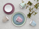 CreaTable, 22582, serie SAMBA, set di stoviglie da 16 pezzi per 4 persone, servizio combinato in porcellana, lavabile in lavastoviglie e adatto al microonde, produzione di qualità