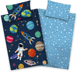 Aminata Kids Biancheria da letto per bambini, spazio esterno, biancheria da letto in cotone - bambini Naty Shop Titolo predefinito