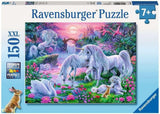 Puzzle per bambini Ravensburger - 10021 Einhörörner Im Abendrot - Puzzle fantasy per bambini dai 7 anni, con 150 pezzi in formato XXL Puzzle Naty Shop Titolo predefinito