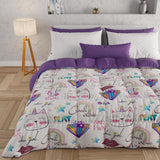 PETTI Artigiani Italiani - Trapunta invernale, Trapunta invernale, Doubleface, Stampa monocolore e digitale, Microfibra anallergica 100%, Made in Italy Trapunte e trapunte Naty Shop Gattini da bambina 160 X 190 Cm