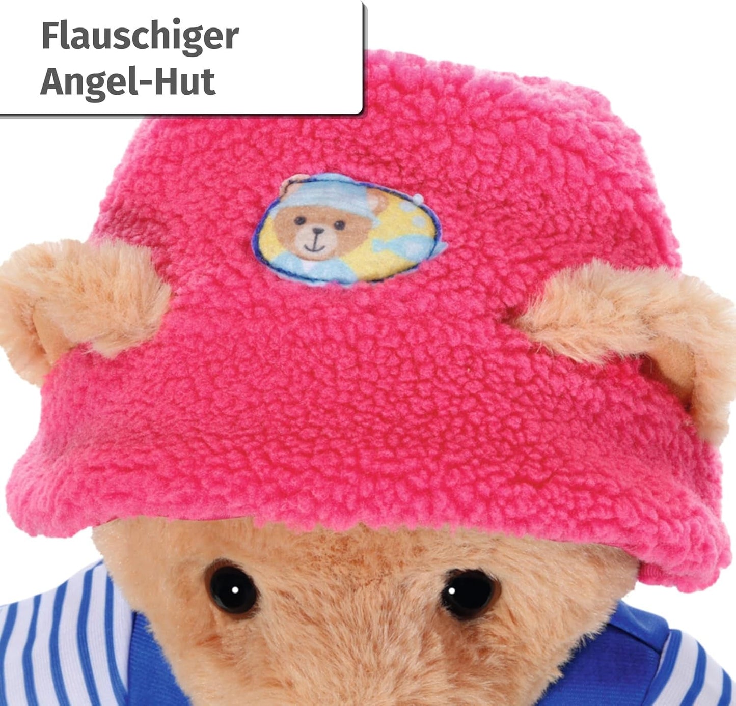Costume da pescatore Teddy Baby Born con canna da pesca per bambole da 43 cm e orsacchiotto, 835982 Zapf Creation