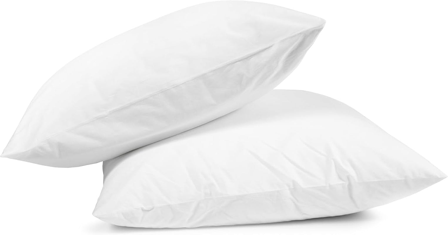 Set di 2 cuscini imbottiti HOMLA Toby, 45X45 cm, bianco, poliestere premium, dimensionalmente stabili e di facile manutenzione Cuscini standard Naty Shop