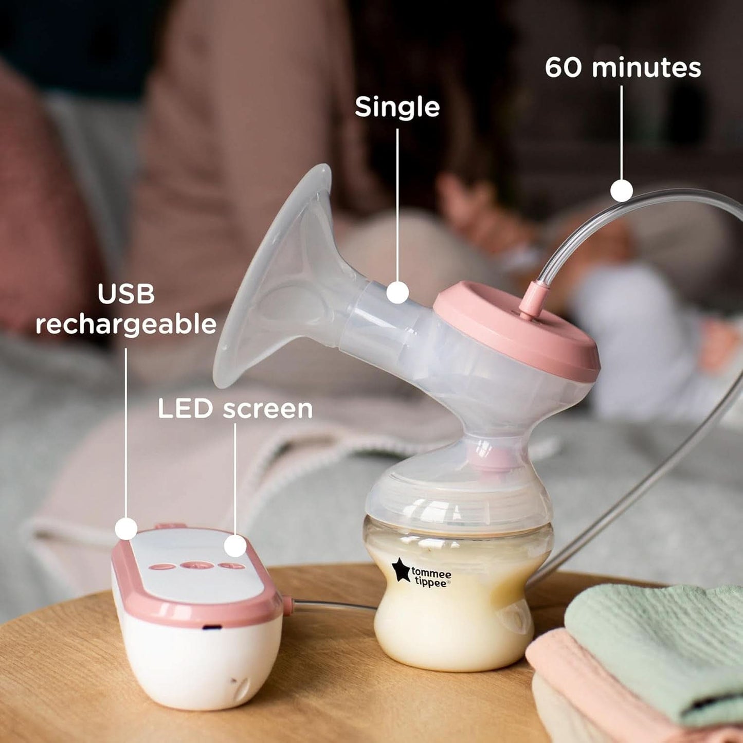 Tommee Tippee Made for Me Tiralatte elettrico unico, potente aspirazione Accessori Alimentazione e Allattamento Bebe Naty Shop