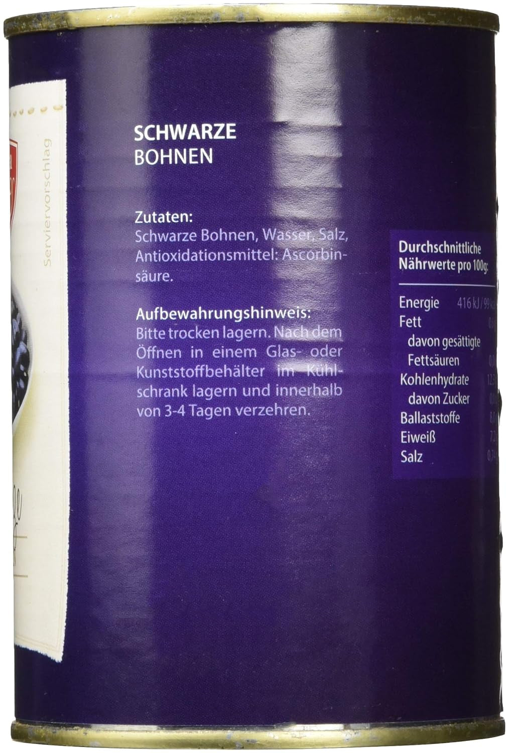 Fagioli neri, confezione da 12 (12 x 425 ml)