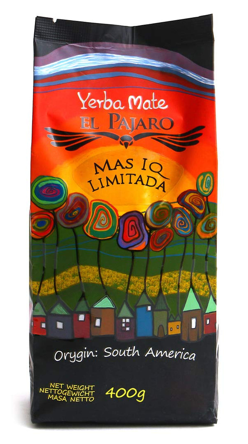 El Pajaro Mas IQ Limitato 400 g | Tè forte mate paraguaiano | Con foglie, rametti e polvere | Con ginkgo biloba, guaranà, camu camu, bacopa monnieri, cactus