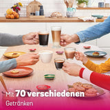 Bosch Tassimo Happy Friendly TAS107E Macchina per caffè a capsule, 70+ bevande, Adatta a tutte le tazze, Arresto automatico, Sostenibile, Dosaggio perfetto, Salvaspazio, 1400 W, Crema/Nero