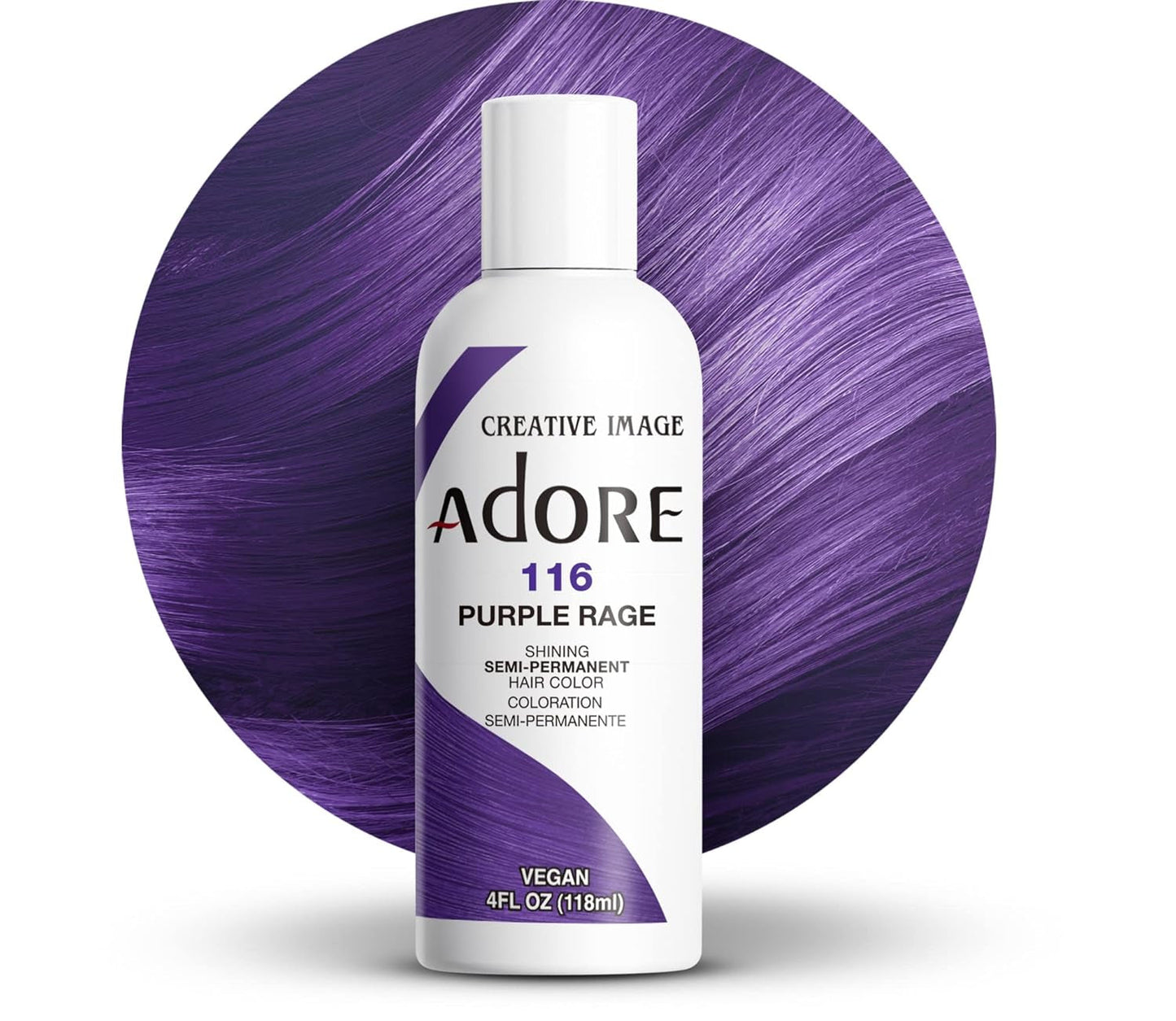 Colore Purple Rage 4Oz, 118,3 Ml (confezione da 1) Naty Shop Tintura Per Capelli 116 Purple Rage 118 Ml (1 confezione)