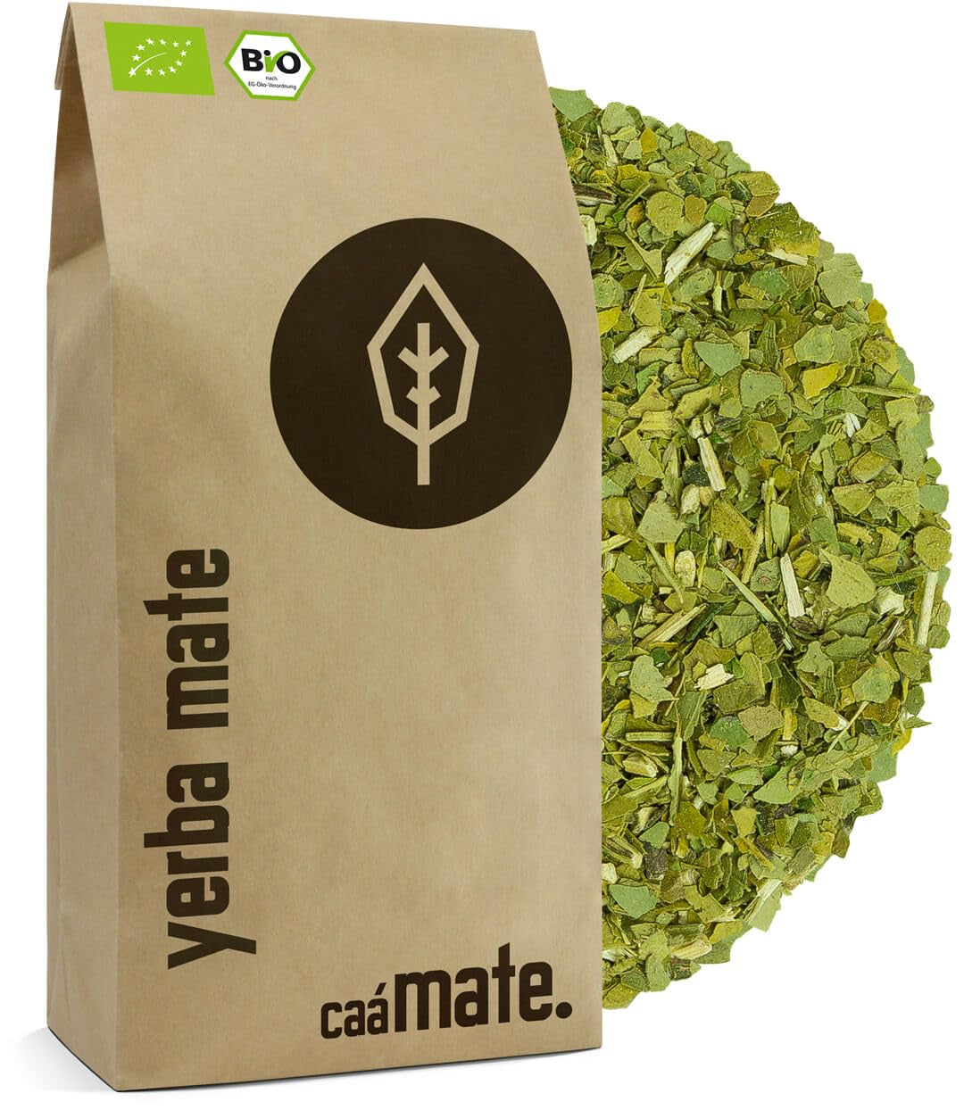 Tè Yerba Mate BIO 1 kg ● Originale ● Maturo ● Non tostato ● Essiccato all'aria ● Senza fumo ● Senza plastica ● Commercio equo e solidale ● Tè mate da foglie di mate, pezzi di mate e polvere di foglie di mate ● DE-ÖKO-006