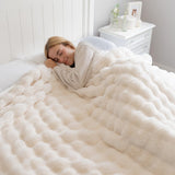 Flamingueo coperta accogliente - coperta termica, coperta ponderata, poliestere, coperta per divano, decorazione della stanza, coperta in pile, calore, letti, coperta, coperta invernale Letti e coperte Besuche den Flamingueo-Store