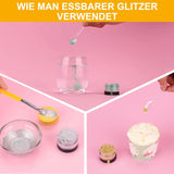 Glitter commestibili, set di 6 tonalità, 5 grammi Glitter Naty Shop