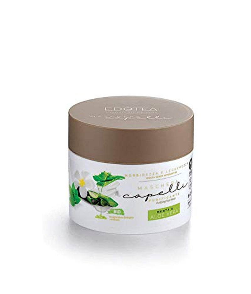 Maschera Chiarificante per Capelli Menta Biologica e Aloe Vera 250ml Maschera per capelli Naty Shop Titolo predefinito