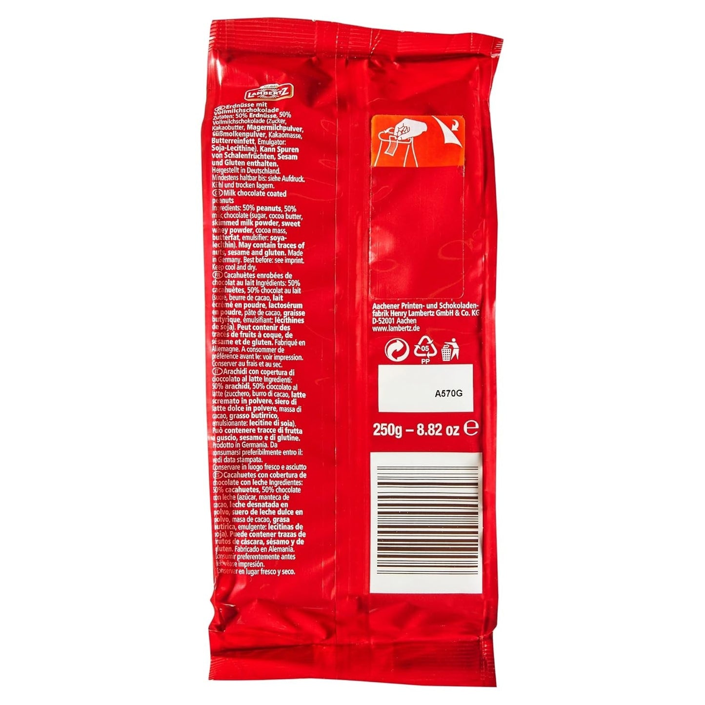 Cioccolato al latte Peanut Mountains (250 g)