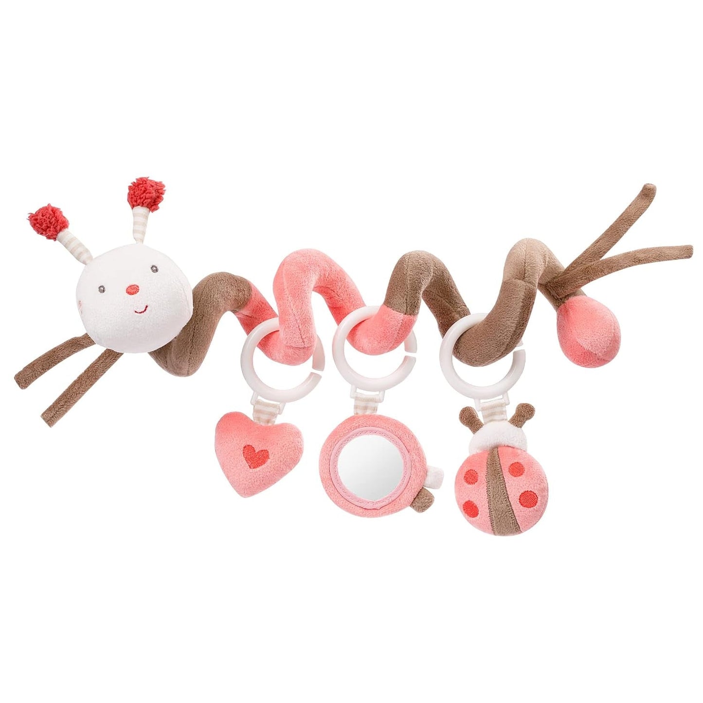 Fehn Activity Spiral Dino - giocattolo per passeggino spingi e tira - dinosauro per lettino, parco giochi, passeggino e seggiolino auto - gioco di attività motoria per neonati e bambini da 0+ mesi Baby Toys Naty Shop Bee