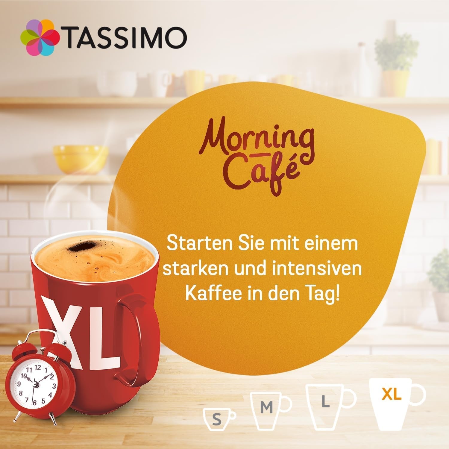 Tassimo Kapseln Moring Café XL Forte e intenso, confezione grande, 5 x 21 pastiglie, 105 Kaffeekapseln