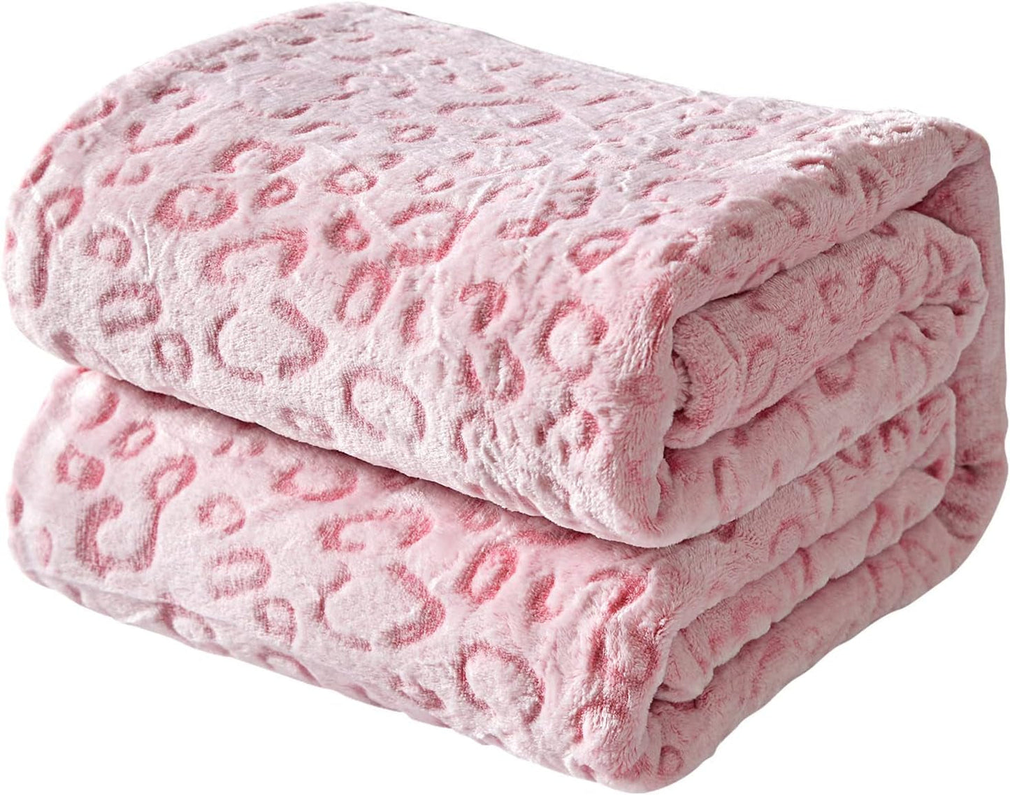 FY FIBER HOUSE plaid in pile di flanella, coperta in microfibra con stampa ghepardo 3D, 228 X 274 cm, viola Trapunte e trapunte Naty Shop Pink Leopard 40"X50"