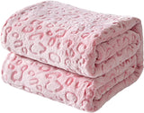 FY FIBER HOUSE plaid in pile di flanella, coperta in microfibra con stampa ghepardo 3D, 228 X 274 cm, viola Trapunte e trapunte Naty Shop Pink Leopard 40"X50"