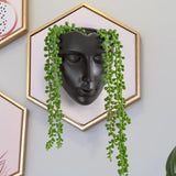 Notakia Fioriera sfaccettata da parete per interni ed esterni con drenaggio per piante grasse, cactus e piccole piante, decorazione domestica unica, regalo per amici e familiari