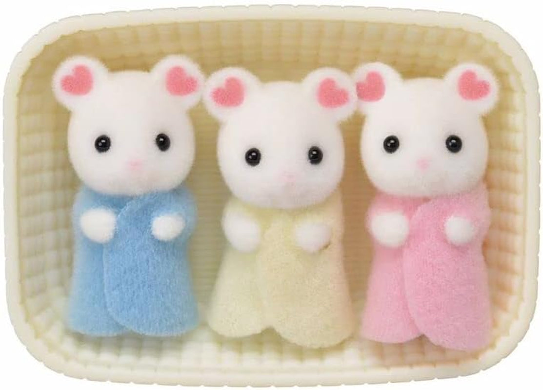 Sylvanian Families L5337 Marshmallow Mouse Triplette - Figure casa delle bambole Naty Shop Dolls