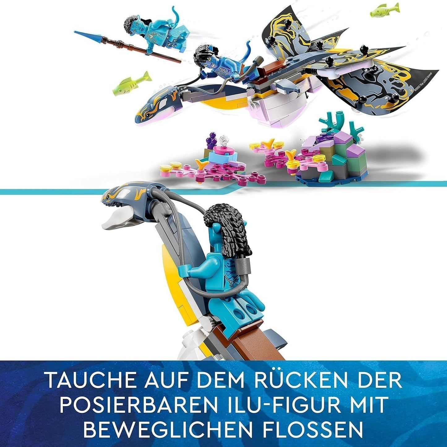 LEGO Avatar La scoperta di Ilu Percorso acquatico Giocattolo costruibile con figura subacquea Collezione Pandora Set per bambini e appassionati di cinema da 8 anni in su 75575 Set da costruzione Besuche den LEGO-Store