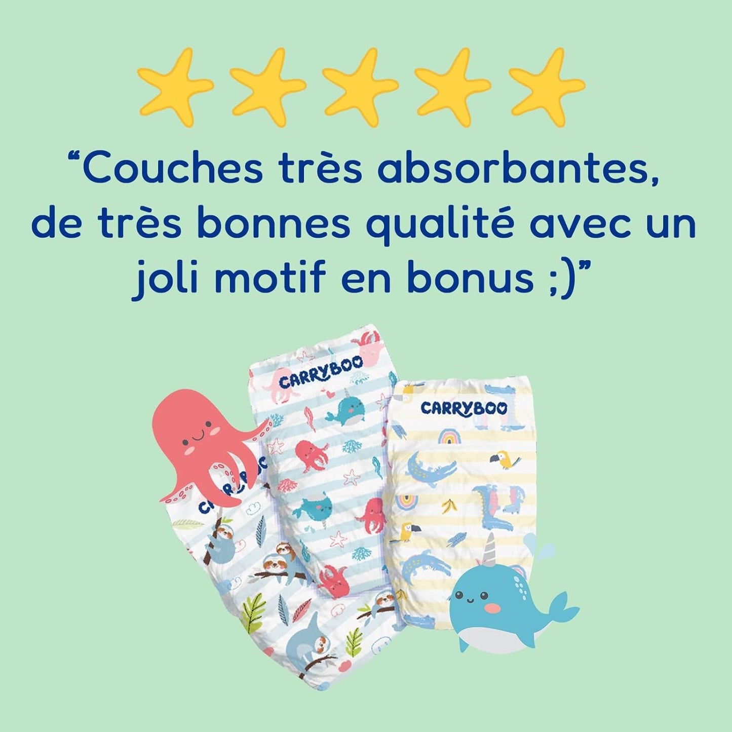 - Pannolini taglia 4+ 9-20 kg – Ökologische Babywaidern – natürliche Babypflege, ipoallergen, ohne Parfüm und auslaufsicher – hermestellung in Frankreich – 126 pannolini usa e getta – 1 mese