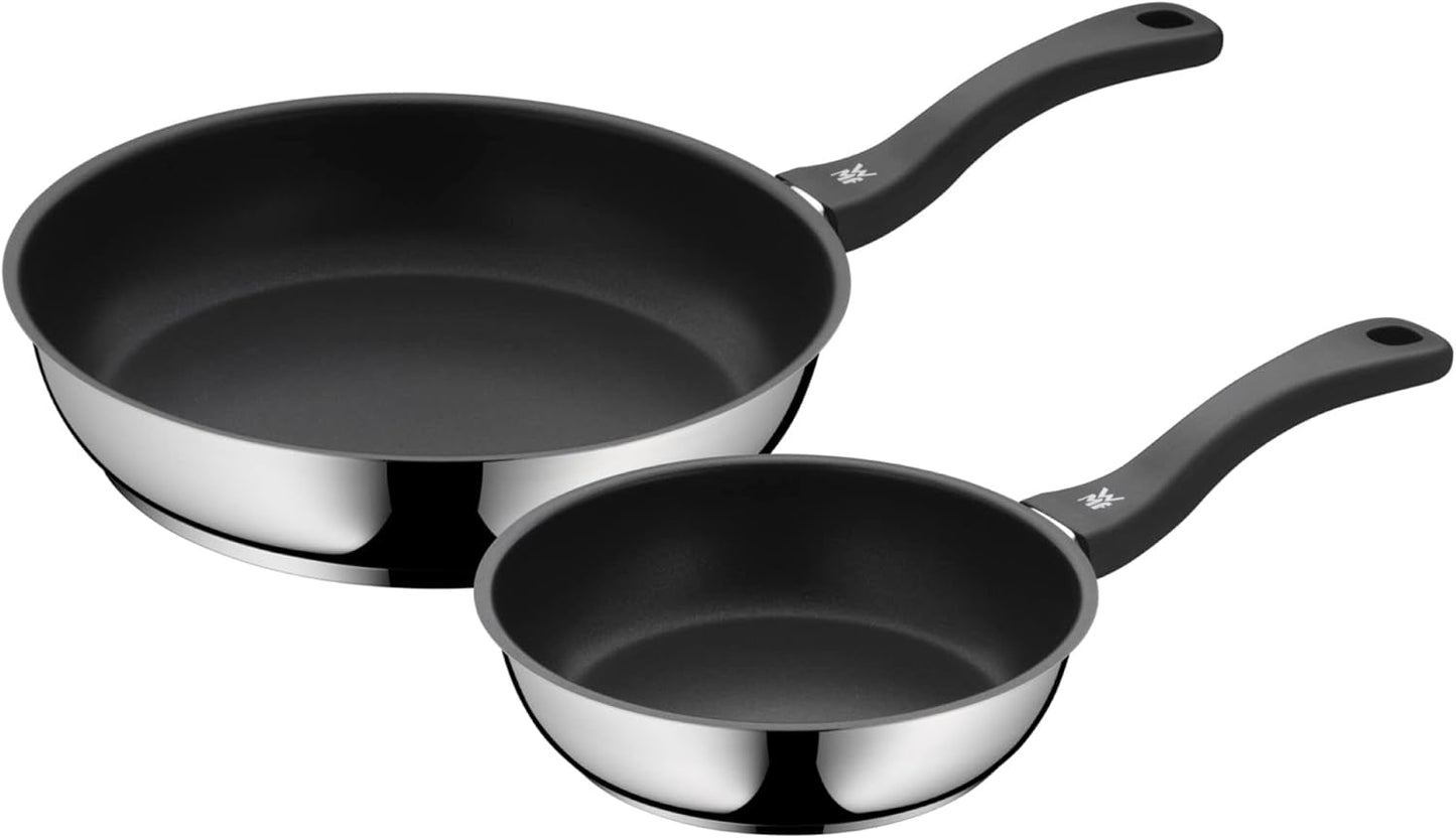 WMF Devil, induzione, acciaio inox rivestito Cromargan, manico in plastica Pentole e Padelle Naty Shop 28 Cm + 2 Cm