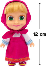 Masha e Michka bambola Masha da 12 cm e peluche Bärka da 20 cm per bambini da 3 anni in su MHA21