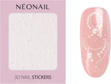 NÉONAIL Nagelstickers 3D - 61 Muster - Nail Charms - Nägel Selber Machen - Nails - Nageldesign - Accessori - Nailart - Nail Art Zubehör - Nagel Deko - Nagelschmuck - Dekoration Nageldesign - Weiß