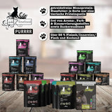 Alimento umido per gatti Catz Finefood Purrrr Horse Monoprotein n. 123, per gatti con digestione sensibile, contenuto carne 70%, 6 scatole x 400 g