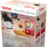 Tefal Family Pro Access 4.0L, 3000 Watt, semiprofessionale, con olio, serbatoio olio estraibile, tecnologia a zona di raffreddamento Elettrodomestici Naty Shop