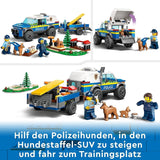 LEGO City 60369 Addestramento mobile del cane della polizia, auto della polizia giocattolo con rimorchio, personaggi di cani e cuccioli, set di animali per bambini dai 5 anni in su Set di costruzione Besuche den LEGO-Store