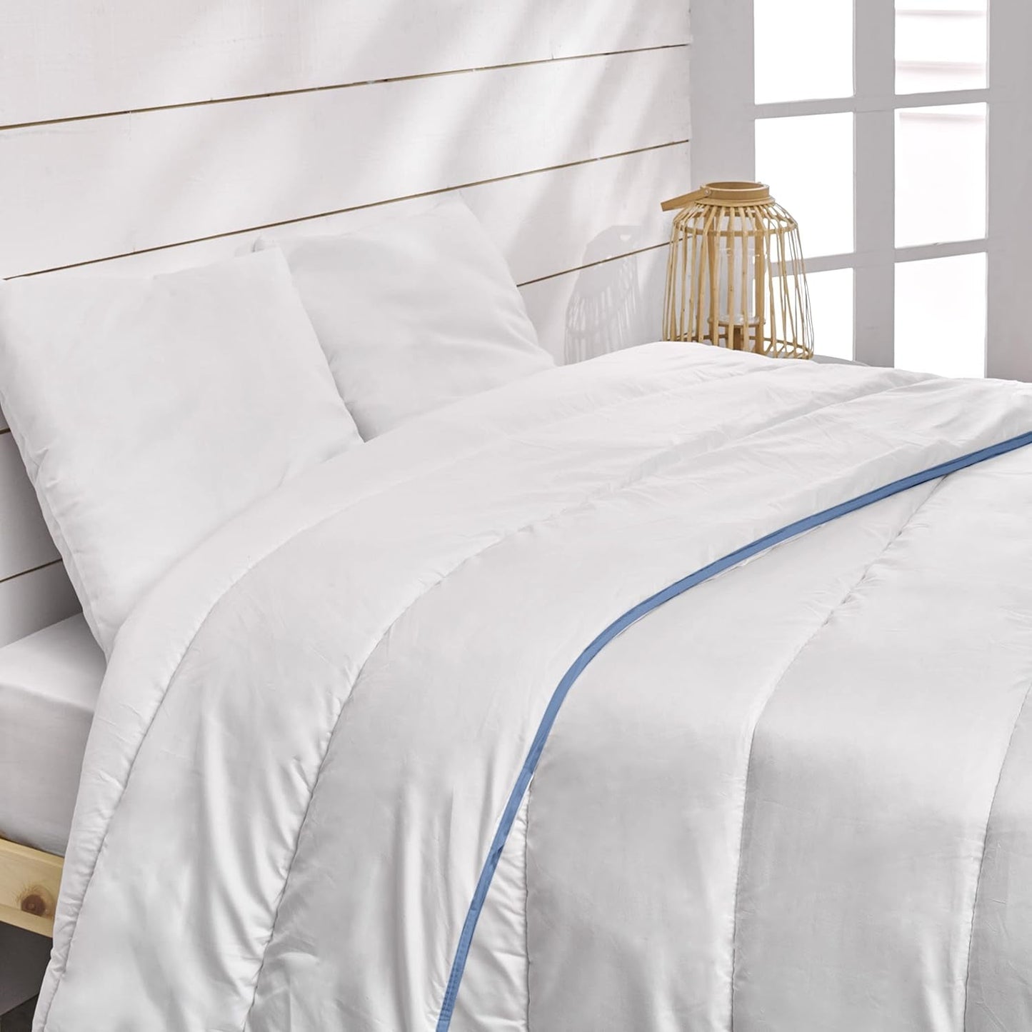 Bleu Câlin Calda trapunta per 1 persona "Gamme Signature", morbida fodera in microfibra, 140 X 200 cm Trapunte e trapunte Naty Shop