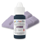 Sugarflair Colourflex Colorante alimentare a base di olio Lavanda, colorante alimentare liquido altamente concentrato per crema al burro, cioccolato, pasta, fondente, glassa e altro - 15 ml