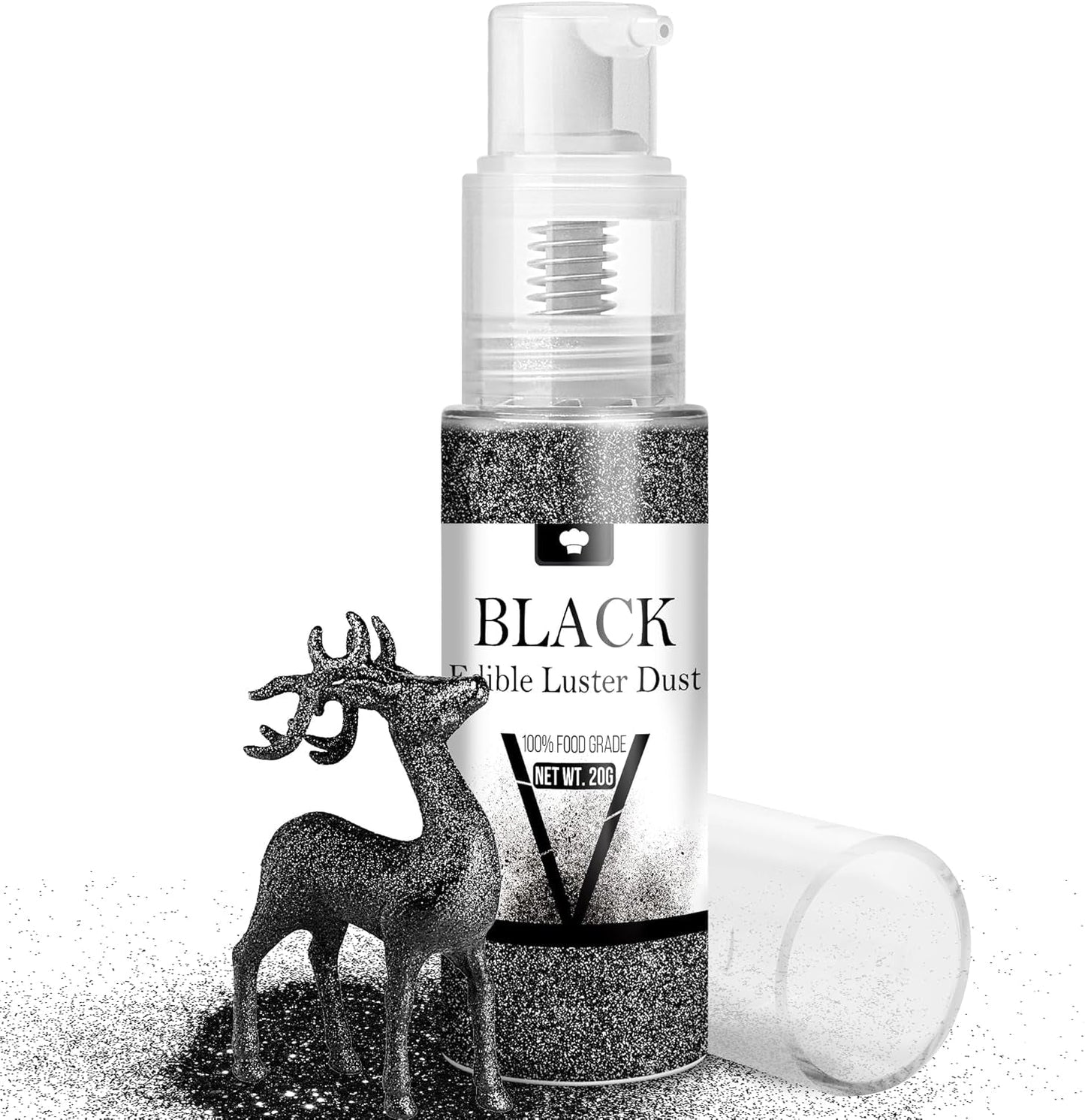 Set spray commestibile con glitter - Polvere glitter iridescente da 20 g per bevande, champagne, torte - Colorante alimentare metallico commestibile per cocktail, vino, liquori, dolci, torte