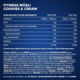 IronMaxx Fitness Muesli - Biscotti e panna, sacchetto da 2 kg | Muesli vegano ricco di proteine ​​con contenuto croccante | A basso contenuto di zuccheri e ricco di fibre