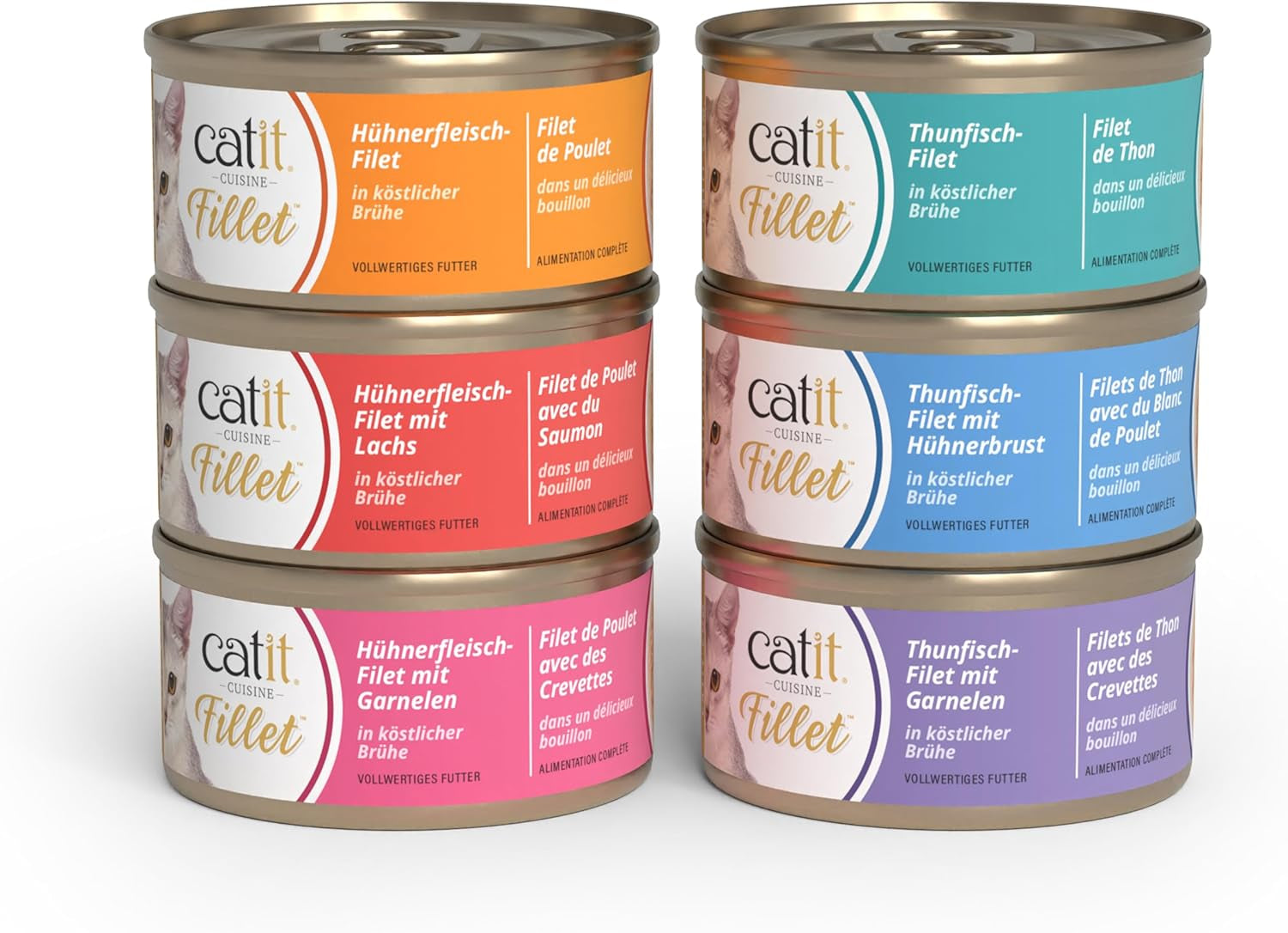 Catit Cuisine - Filetto di tonno con petto di pollo in Köstlicher Brühe, 75g