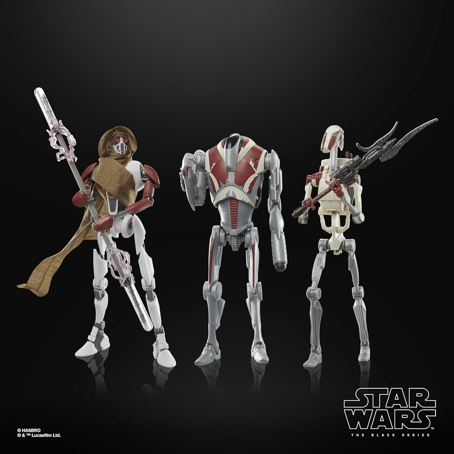 Star Wars Black Series Magna Raider, Super Battle Droid, Jedi Battle Droid: Survivor Action Figures Confezione da 3, Scala 15 cm Action Figure Naty Shop